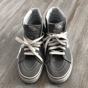 Vans grey high tops. Size 7.5.
